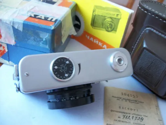 Фотоаппарат Чайка-2, Коробка, Индустар-69 [Инструкция ,паспорт, футляр, крышка ] как Новый Де купити