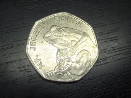 фото, 50 пенсів Британія 2017 Джеремі Фішер