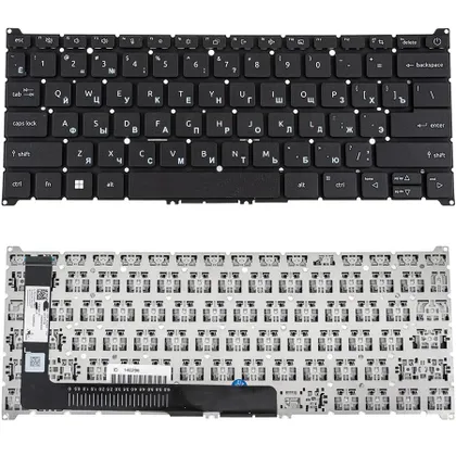 фото, Клавиатура для ноутбука ACER (AS: A314-36, A314-42) rus, black, без фрейма