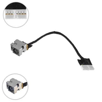 фото, Роз'єм живлення PJ950 (HP: G72 CQ72 CQ62 G62), з кабелем  (120 мм)