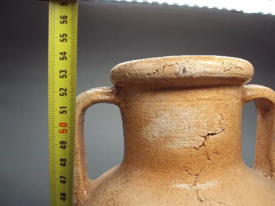 Купити Амфора на подставке глина металл ваза размеры 11 х 38,5-39 см, подставка высота 35,7 х 39,6 см №4184