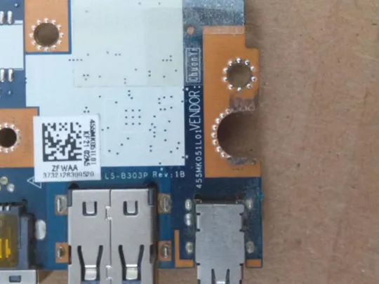 номер0315-13 Плата USB Audio Ethernet LS-B303P NBX0001LU00 для TOSHIBA SATELLITE C50 C55 L55 оригінал Інтернет-аукціон