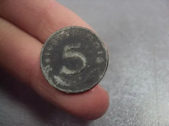 монета германия 5 пфеннигов 1941 А, 50 пфеннигов 1940 F лот 2 шт №7947 З аукціону