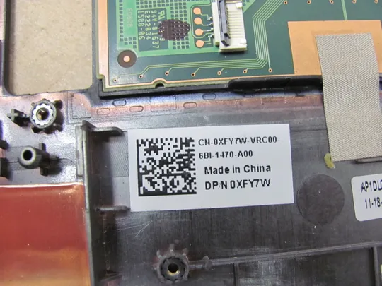 592-4  Кришка панель палмрест тачпад 0XFY7W для Dell Latitude E7470  оригінал в Україні