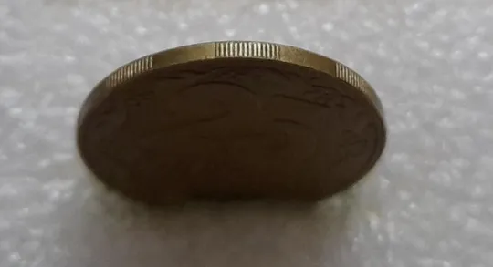 (3975) 25 копійок 1992 1.1ААв зміщення зображення на аверсі та реверсі (25 копеек 1992 1.1ААв брак) Недорого