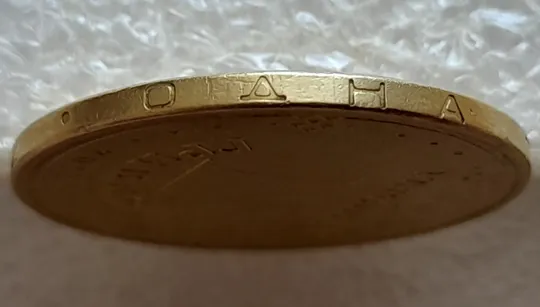 (8029) 1 гривня 2012 розколи у слові "ВЕЛИКИЙ" на реверсі (1 гривна 2012 брак) Інтернет-аукціон