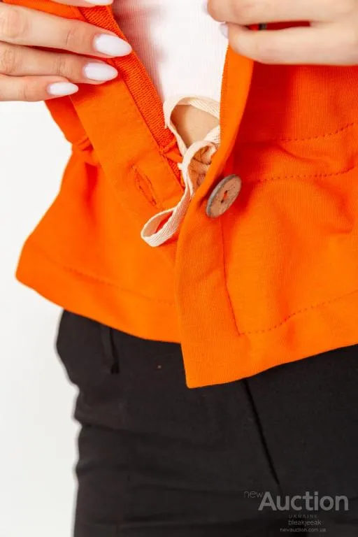 Жакет женский двухнитка, цвет оранжевый, 115R0519 Інтернет-аукціон