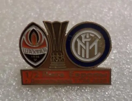 фото, Футбол значок - ФК Шахтер Донецк  -  Интер Италия Лига Европы 2019-20