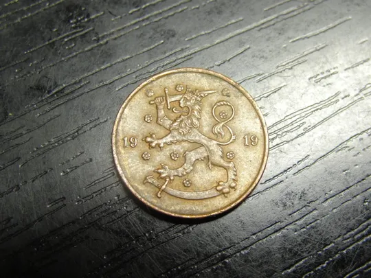 5 пенні 1919 Фінляндія Ціна