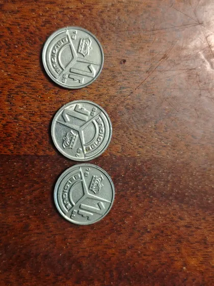 фото, Бельгія 1 франк 1989 BELGIQUE