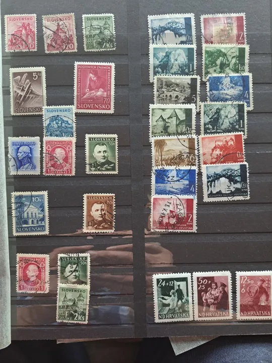 Марки Хопватии и Словакии периода 3 Рейха Недорого