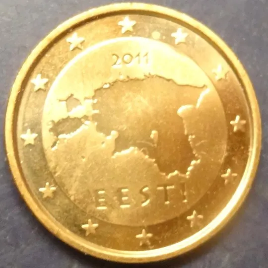 2 євроценти 2011 Естонія UNC Ціна