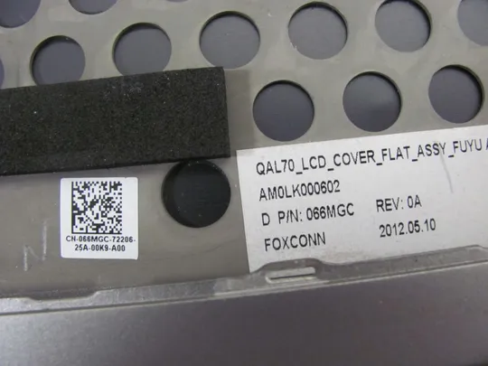 номер0023-12 кришка матриці,Кришка дисплея,Тильна кришка,Корпус матриці,Верхня кришка,Задня кришка,matrix cover   Top Case LCD Cover Rear Lid Back Cover Housing Cabinet 08P8TR AM0LK000602 для Dell Latitude E6330 оригінал в Україні