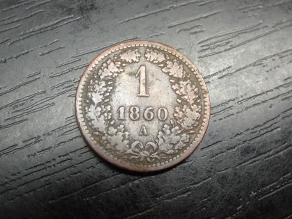 фото, 1 крейцер 1860 A Австро-Угорщина
