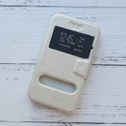 фото, Книжка універсальна Nillkin Slider / слайдер 5.3"-5.6" (15.8×8.9см) для телефона Silver