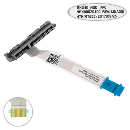 фото, Шлейф жорсткого диска SSD/HDD для ноутбука  DELL (Vostro 5468 V5468), (0CW40H NBX00020400)