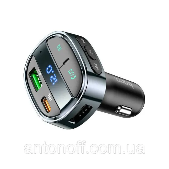 FM модулятор Hoco E70 Wireless Transmitter 30W (USB+Type-C) PD30W+QC3.0 Чорний Продаж