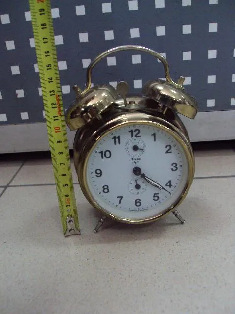 Купити Часы будильник с колокольчиками Insa Луч Беларусь высота 16 см, диаметр 9,5 см Рабочие №11135