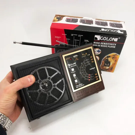 Радиоприёмник Аккумуляторный GOLON RX-9922UAR, Всеволновый радиоприемник профессиональный Продаж