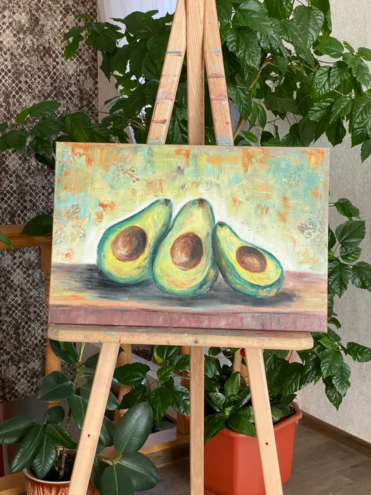Купити Картина олійними фарбами на полотні «Авокадо»
