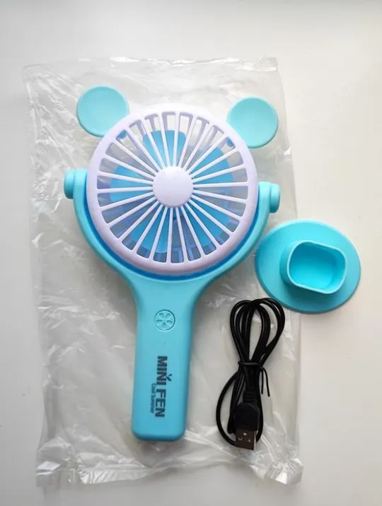 Портативний акумуляторний мінівентилятор із вушками та led Продаж