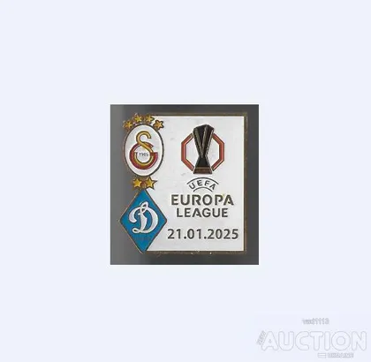 фото, Футбол значок  Галатасарай Стамбул Турция  -  Динамо Киев Украина  Лига Европы  2024-25