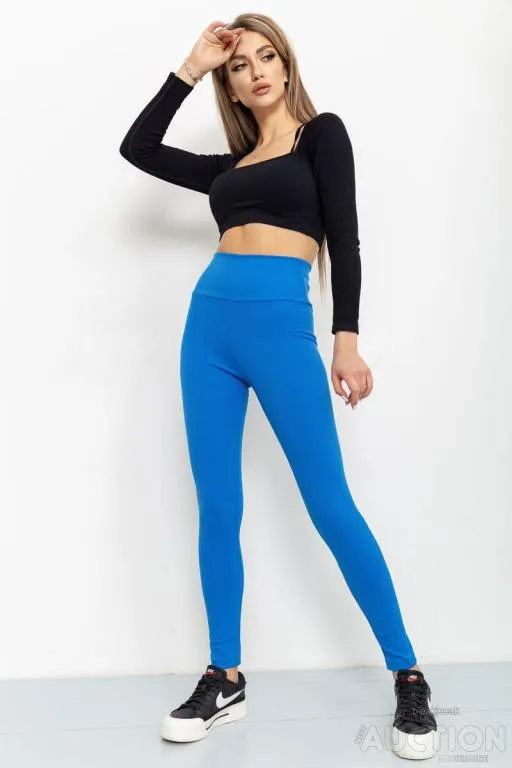 Купити Лосины женские в рубчик, цвет джинс, 205R606