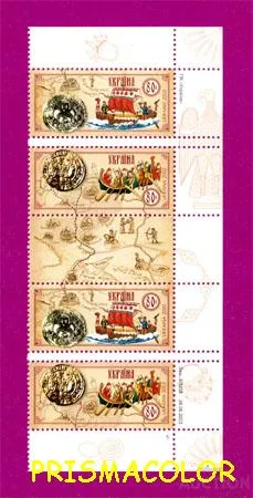 ** УКРАИНА 2003 N538-539 сцепка Из Варягов в греки Ціна