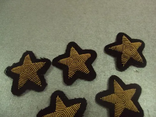 Купити милитария нашивка шеврон звезда на рукав вмф флот лот 5 шт №15002