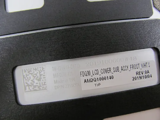 839-45 кришка матриці з петлями 03VXYX AM2Q100140  для Dell XPS 13 9300 9310 оригінал Недорого