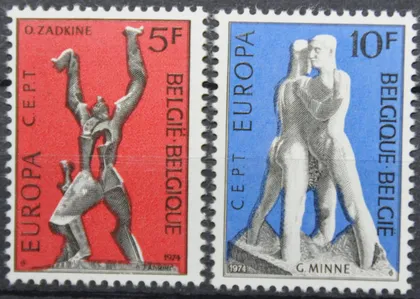 фото, Бельгия Скульптура Европа СЕПТ 1974