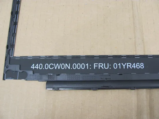 номер0251-14 рамка матриці matrix frame Окантовка дисплея Рамка екрана Корпус рамка матриці  440.0CW0N.0001 01YR468 для Lenovo ThinkPad ThinkPad  T580 P52S оригінал Інтернет-аукціон