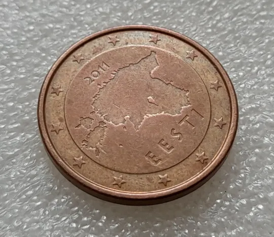 (8091 ря) 5 євроцентів 2011 Естонія (5 евроцентов 2011 Эстония) З аукціону