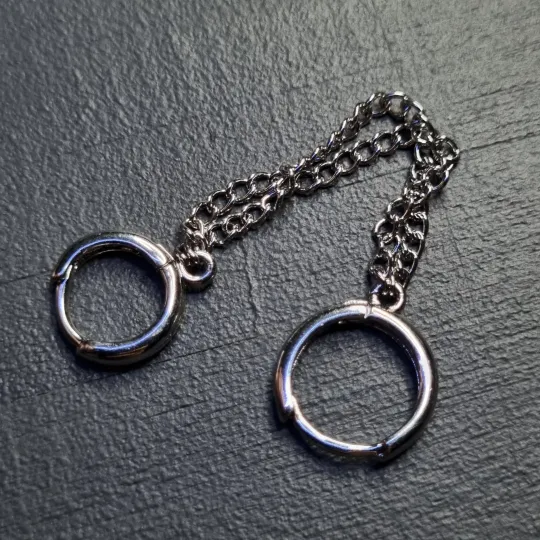 Кафф кільце на вухо подвійний з ланцюжком Продаж