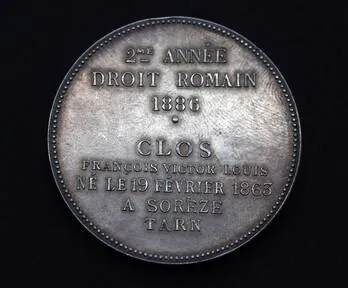 Купити Медаль &quot;Universite De France 1886&quot;, Серебро, Франция kd748