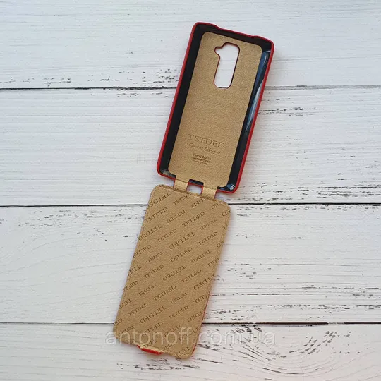 Чохол фліп LG G2 D802 D805 для телефона Tetded Червоний Ціна