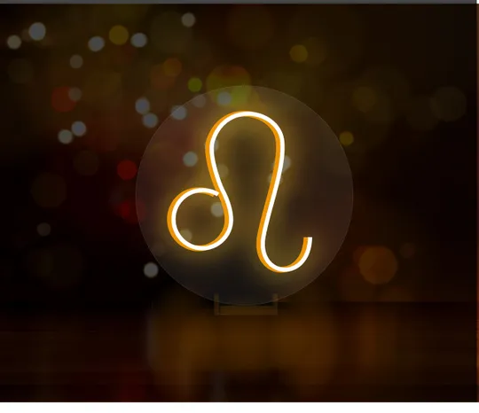 Неоновий світильник Знак зодіака Лев 250х250 acr-n000073 Ціна