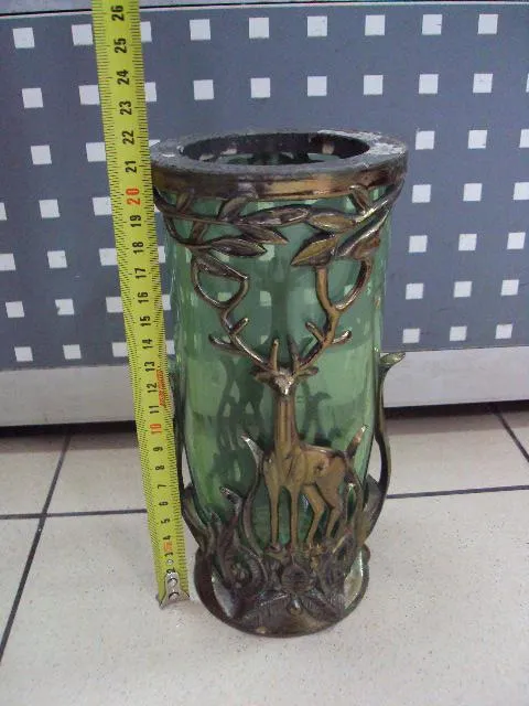 Купити Ваза олень г. Петриков завод Авангард 1991 стекло шпиатр высота 21 см диаметр 10 см №10695