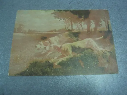 открытка собаки на охоте №1664 Ціна