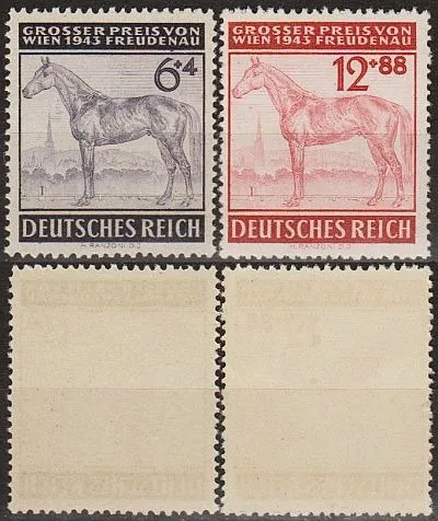1943 - Рейх - Турнір у Відні Mi.857-58 ** Ціна