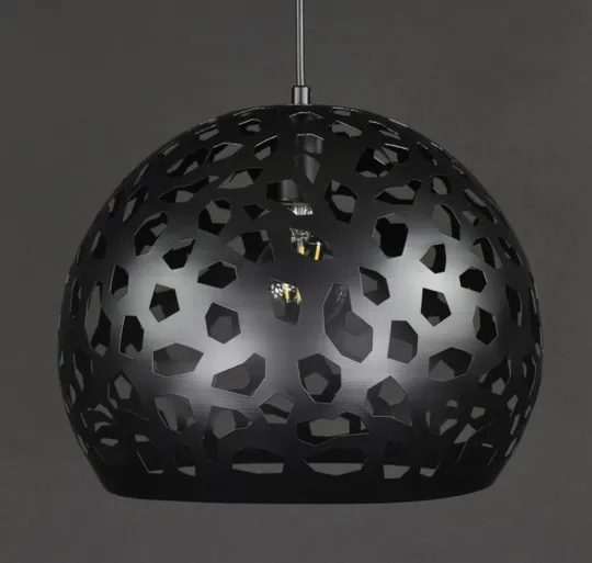 Люстра подвесная на 1 лампочку 27803 Черный 30-200х30х30 см. Де купити