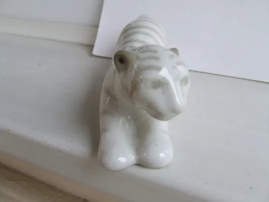 Фарфор тигр африканські звірі. раз.16х6 см. 1970 р. ссср. поллоне. Де купити