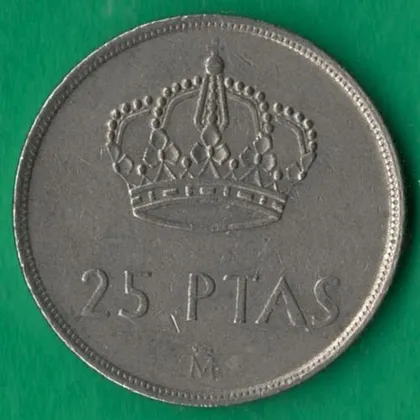 фото, 25 песет 1983 року Іспанія [М]