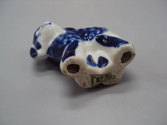 Фигура фарфор статуэтка миниатюра Гжель барашек баранчик высота 5,4 см №13695 Недорого