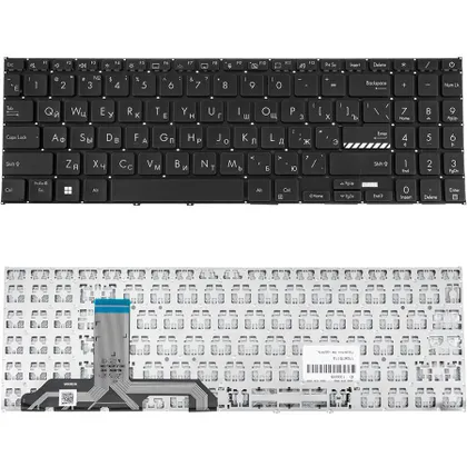фото, Клавіатура для ноутбука ASUS (X1502 series) rus, black, без фрейму