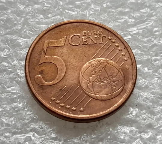 (1572) 5 євроцентів 2011 Італія, засмічення на реверсі (5 евроцентов 2011 Италия) Продаж