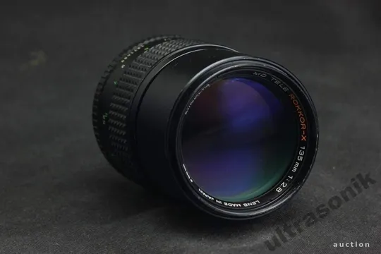 Об&#039;єктив портретний Minolta MD Tele Rokkor-X 135mm 1:2,8 Ф55мм Вживане Ціна