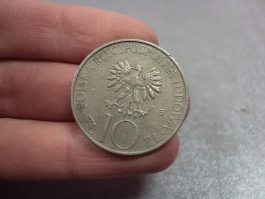 монета польша 10 злотых 1975 мицкевич №9704 З аукціону