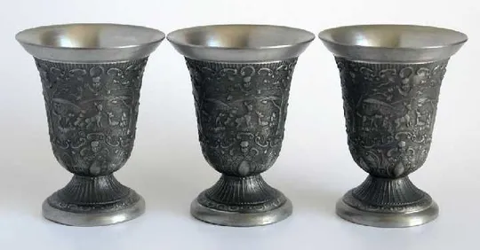 Олов&#039;яні винні келихи, 3 шт. по 200 мл, Німеччина Ціна