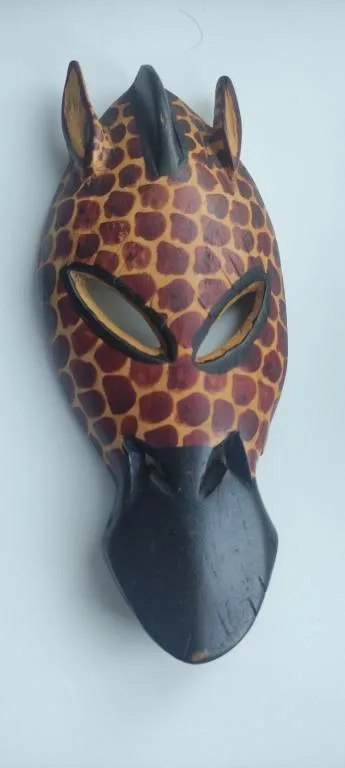 Винтажная маска "Жираф" из восточной Африки, ручная работа, очень интересный предмет bg343 Ціна